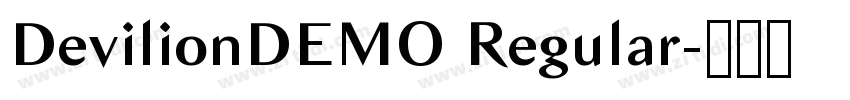 DevilionDEMO Regular字体转换 DevilionDEMO Regular字体转换